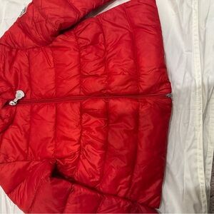 Moncler Cherry Red Quilted Jacket